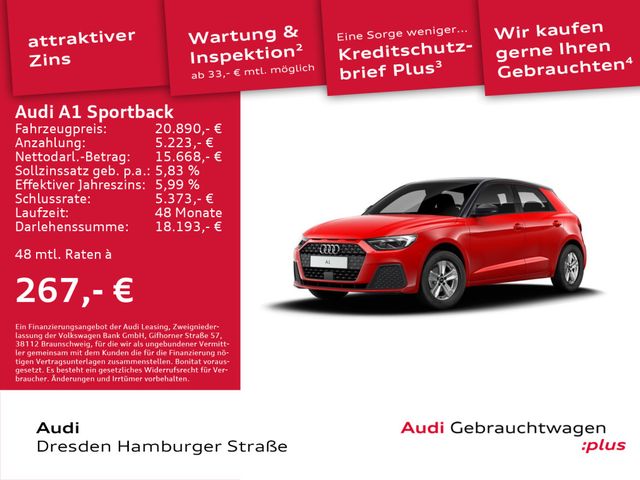 Audi A1 Sportback 25 TFSI LED S tronic