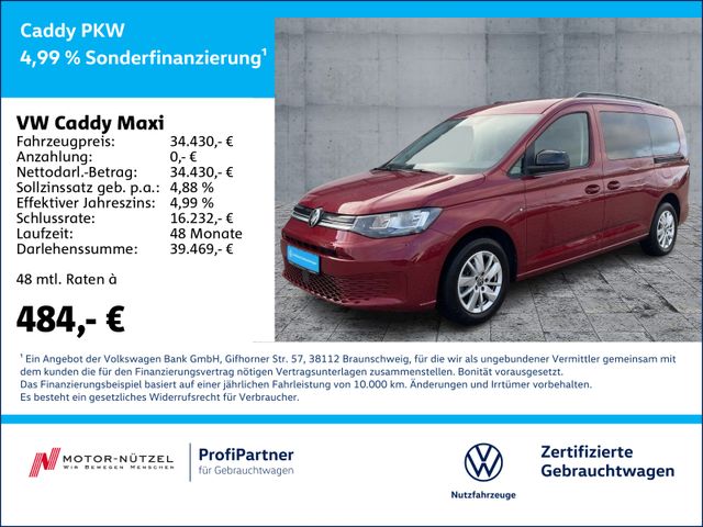 Volkswagen Caddy Maxi 1.5 TSI DSG LIFE NAV+SHZ+PDC+GRA+AHK