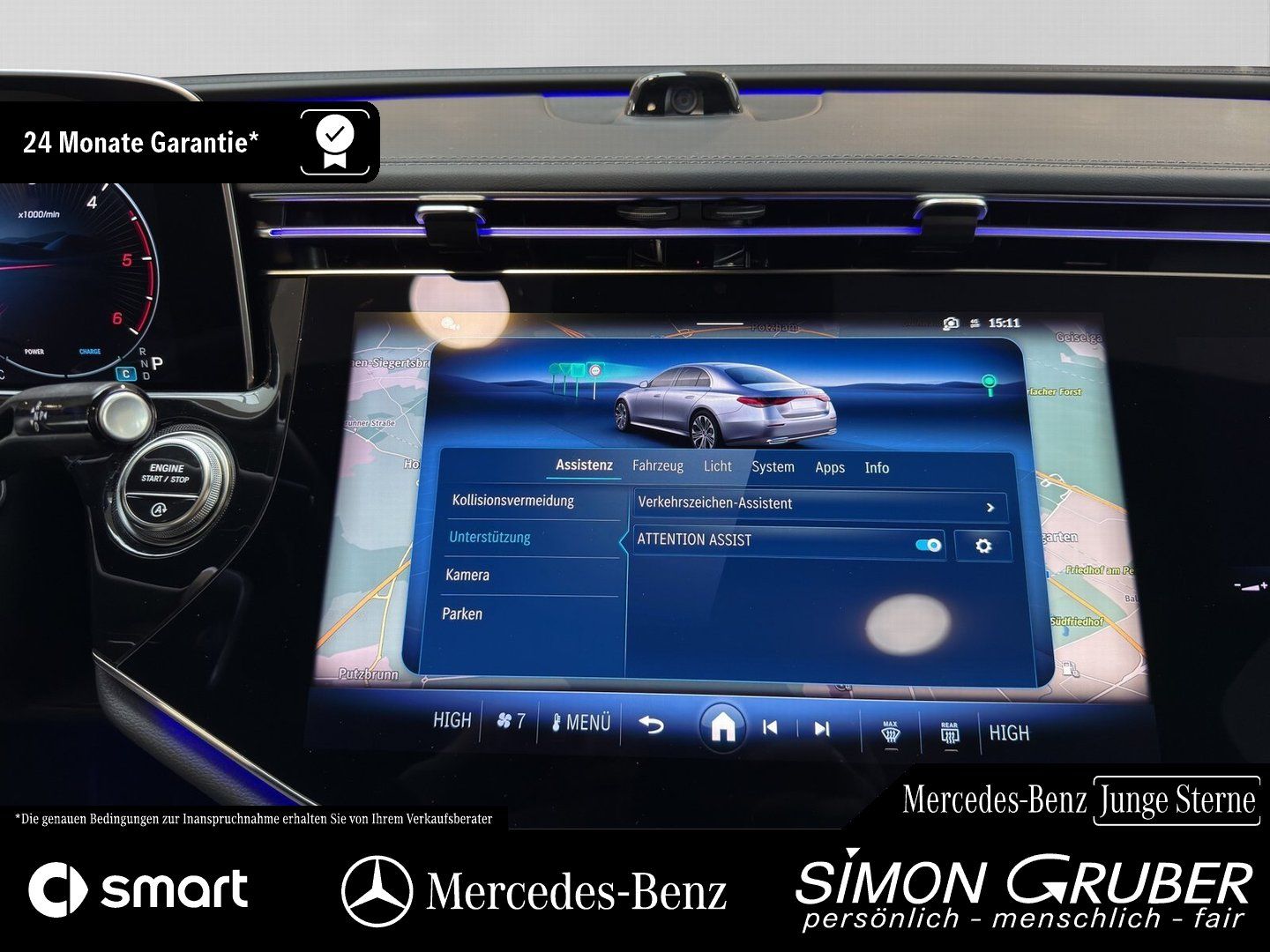 Fahrzeugabbildung Mercedes-Benz E 220 d AMG Night Pano Superscreen Burm 20 Zoll