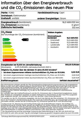 Ford Capri 79kWh AWD Premium