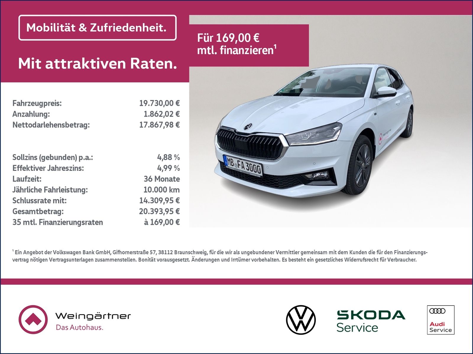 Fabia 1.0 TSI Selection, Winter-Paket, DAB+ 6-Ga