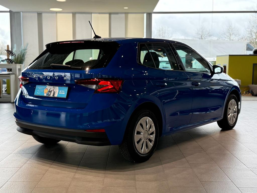 Skoda Fabia 2023 г. Синий, пробег 59500 км