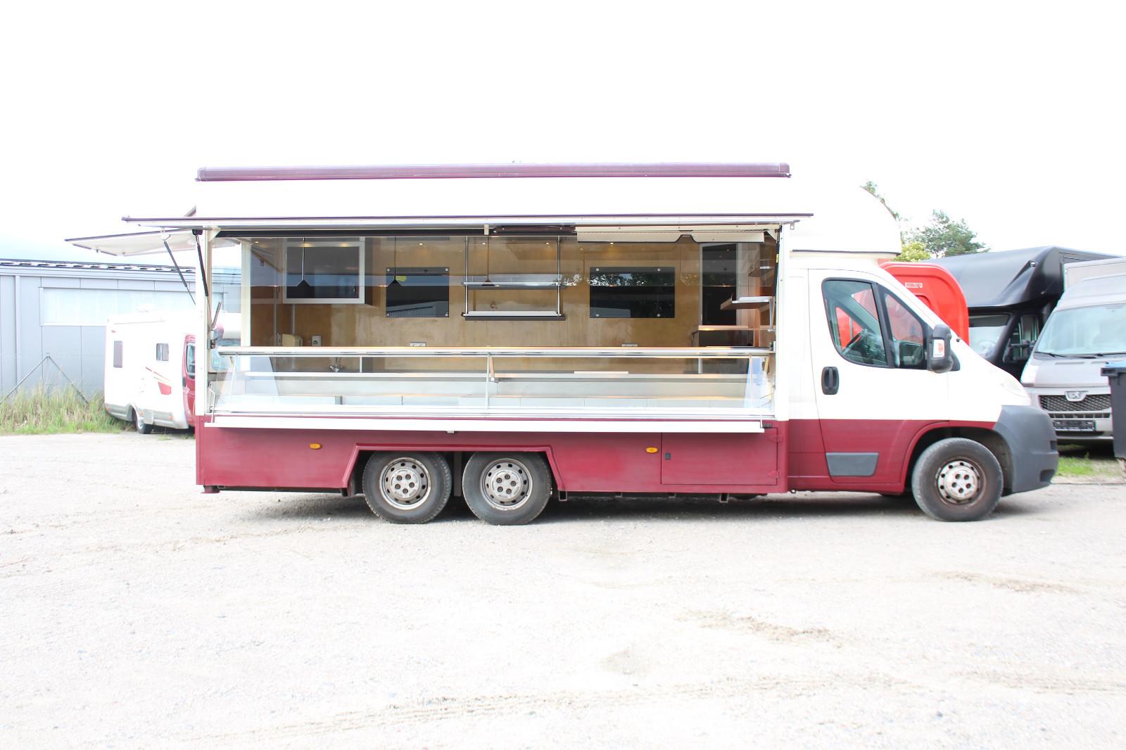 Fiat Ducato Verkaufswagen 4,50m Kühltheke viel Extras