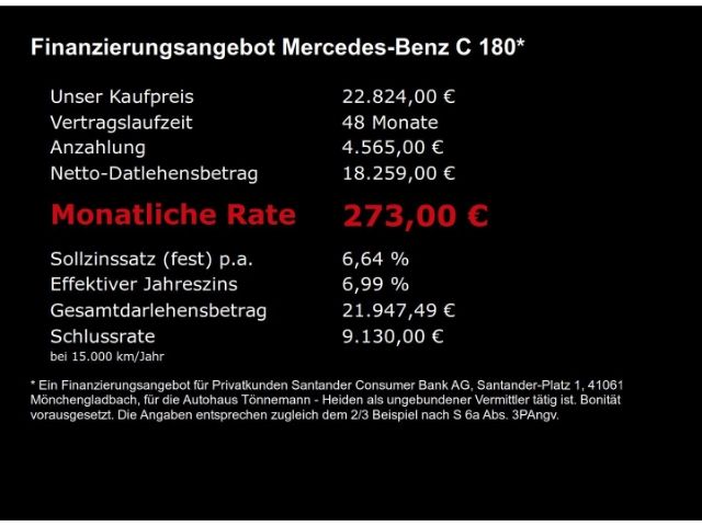 C 180 T-MODELL AVANTGARDE AT+PANORAMA-SCHIEBEDAC