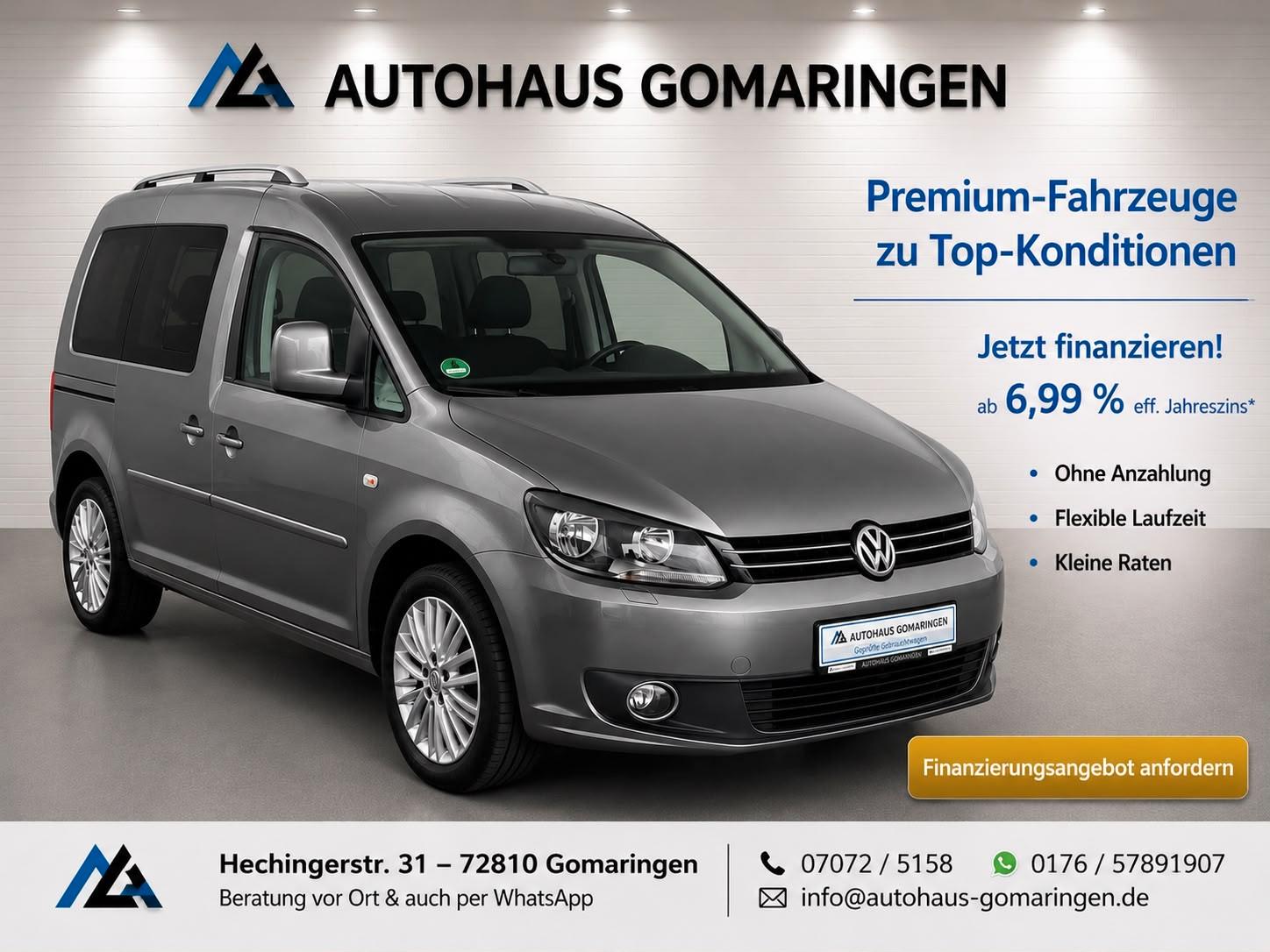 Volkswagen Caddy Kombi CUP*SHZ*PDC*AHK*1.Hand*