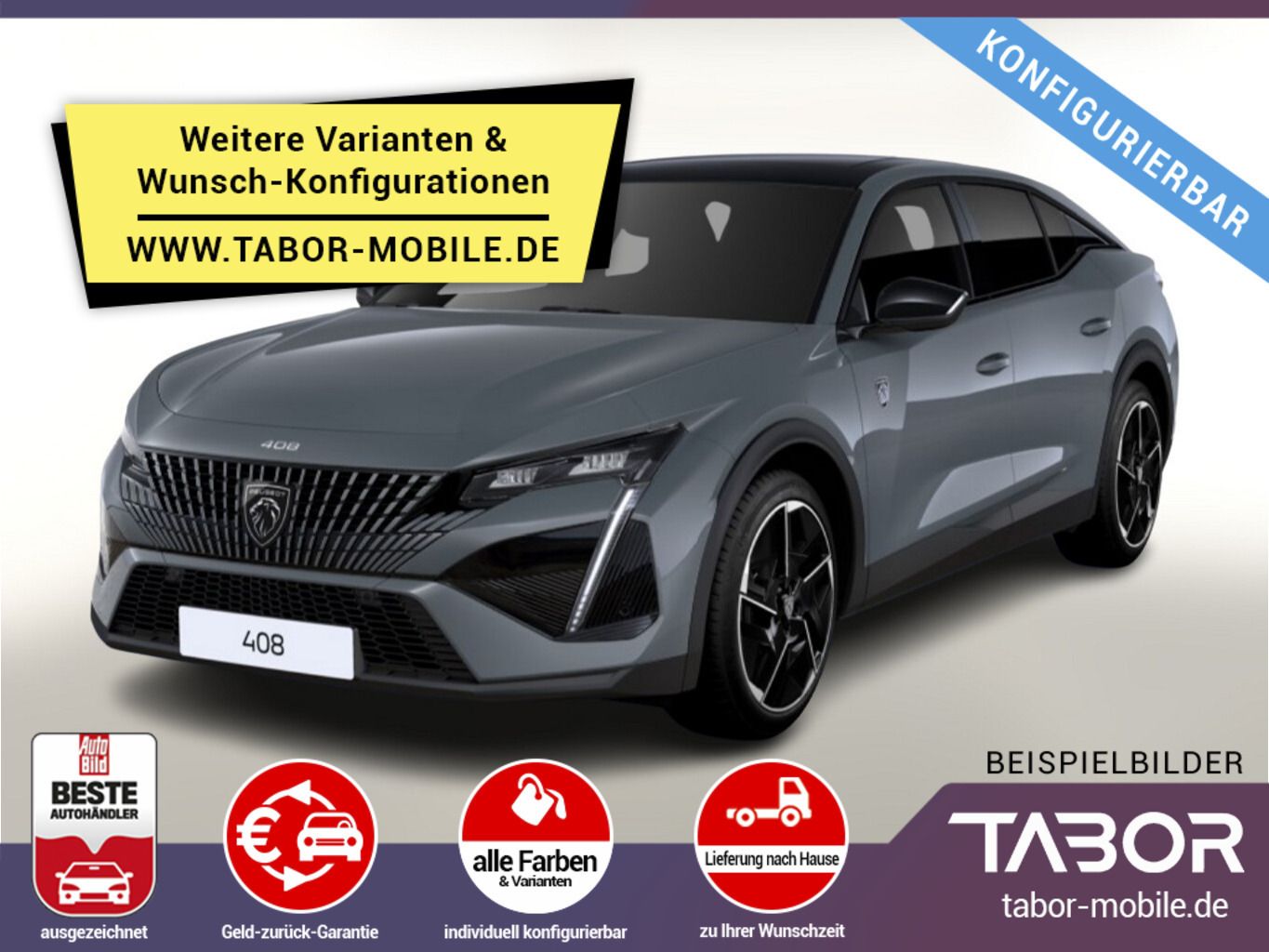 Peugeot 408 MHEV 145 GT Matrix Nav Kam PDC eHK 19Z DigC