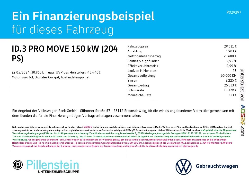 Volkswagen ID.3 PRO MOVE KAM+MATRIX+19"+ERGOSITZ+ALCANT+TRA imagem 2