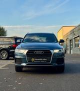 Audi Q3 design quattro*2.0*1.Hand*Erst 68 Tkm*LED* - : Blau, Teilleder, Panorama-Dach