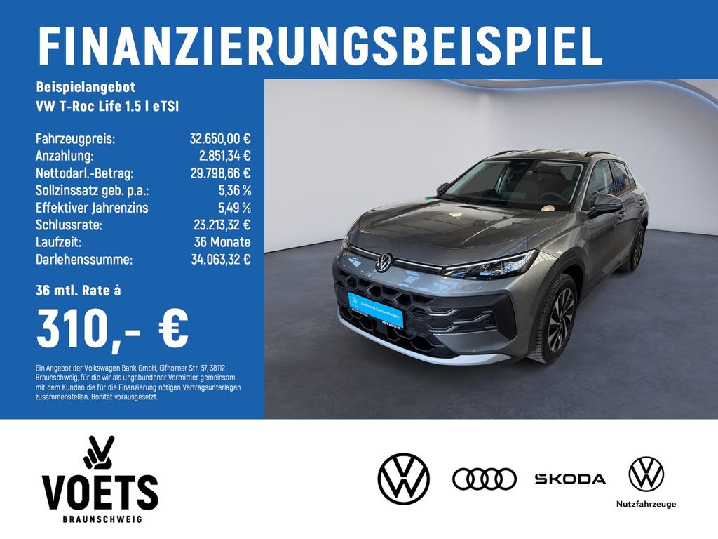 T-Roc Life 1.5 l eTSI LANEASSIST+KEYLESS+LED