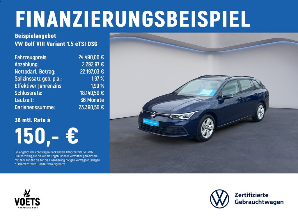 Golf VIII Variant 1.5 eTSI  DSG Life LED+NAV+ACC