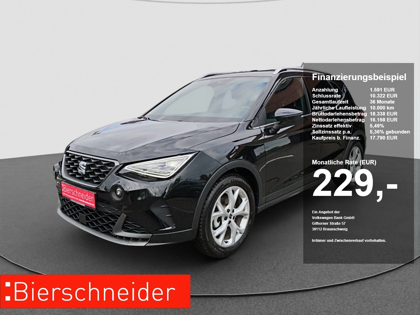 SEAT ARONA 1.0 TSI FR PDC KLIMAAUT APP-CONNECT LED
