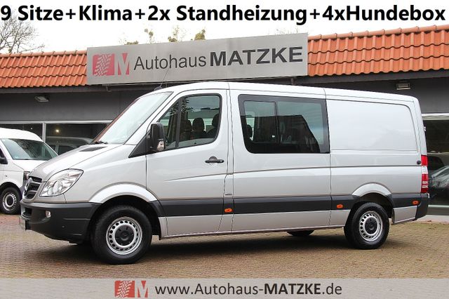 Mercedes-Benz Sprinter 313CDI 9Sitze Klima 4xHundeboxen AHK