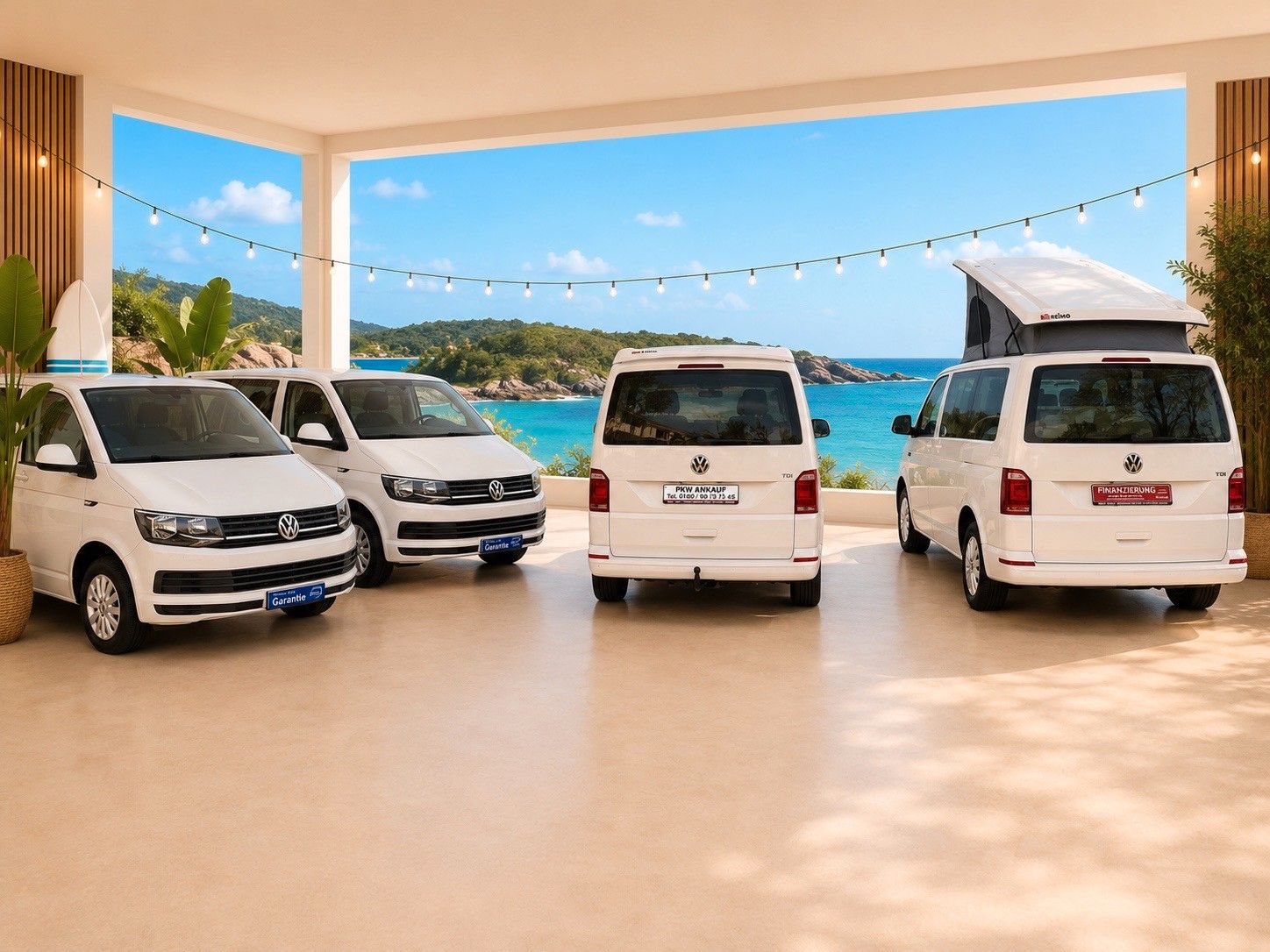 Volkswagen T6 CAMPER AUFSTELLDACH 6-SITZE 4-SCHLAFPLÄTZE foto 8
