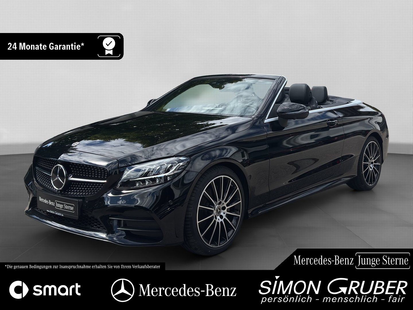 Fahrzeugabbildung Mercedes-Benz C 200 Cabriolet AMG Night Distronic 360 19 Zoll