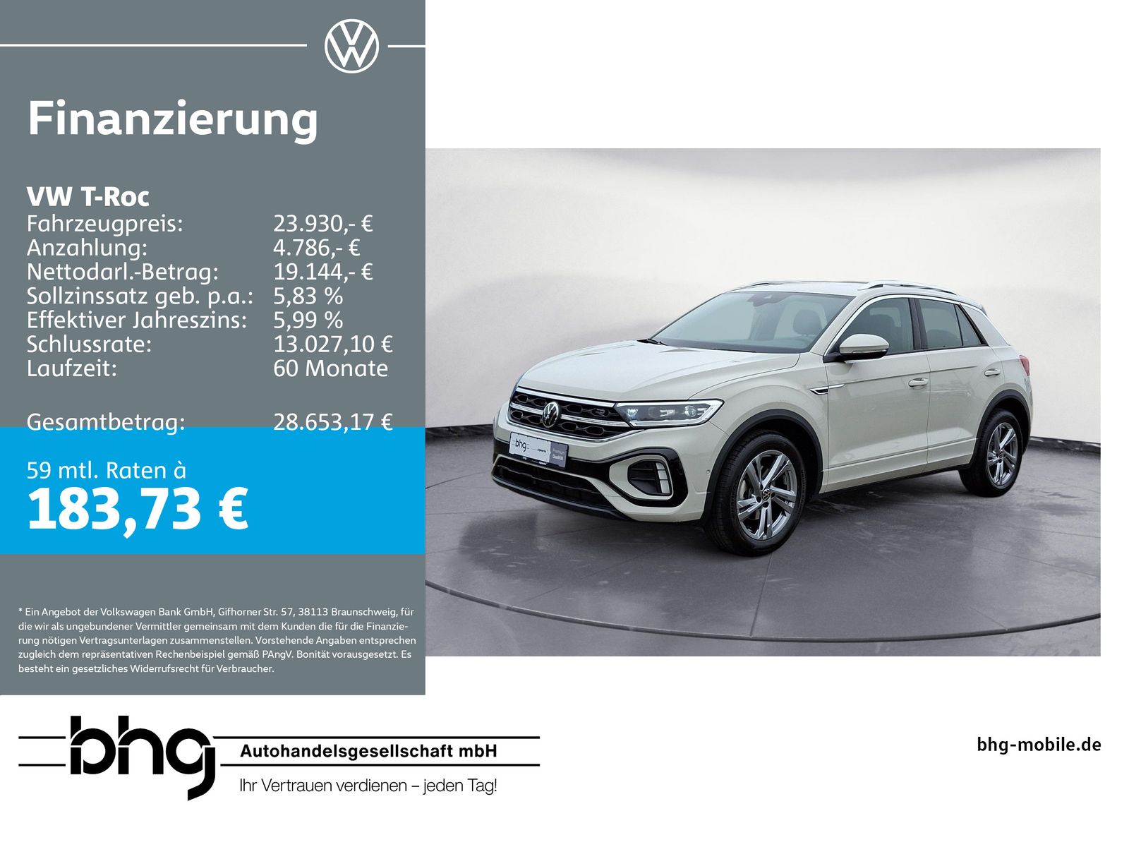 Volkswagen T-Roc 1.0 TSI OPF R-Line LEDplus ACCAssist ParkA