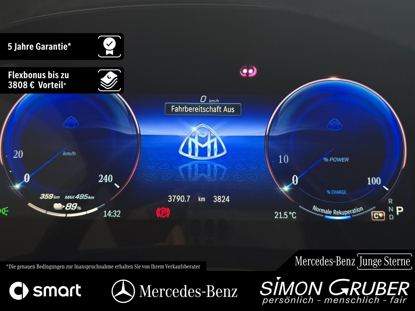 Fahrzeugabbildung Mercedes-Benz EQS 680 SUV Maybach twotone Exklusive FirstClass