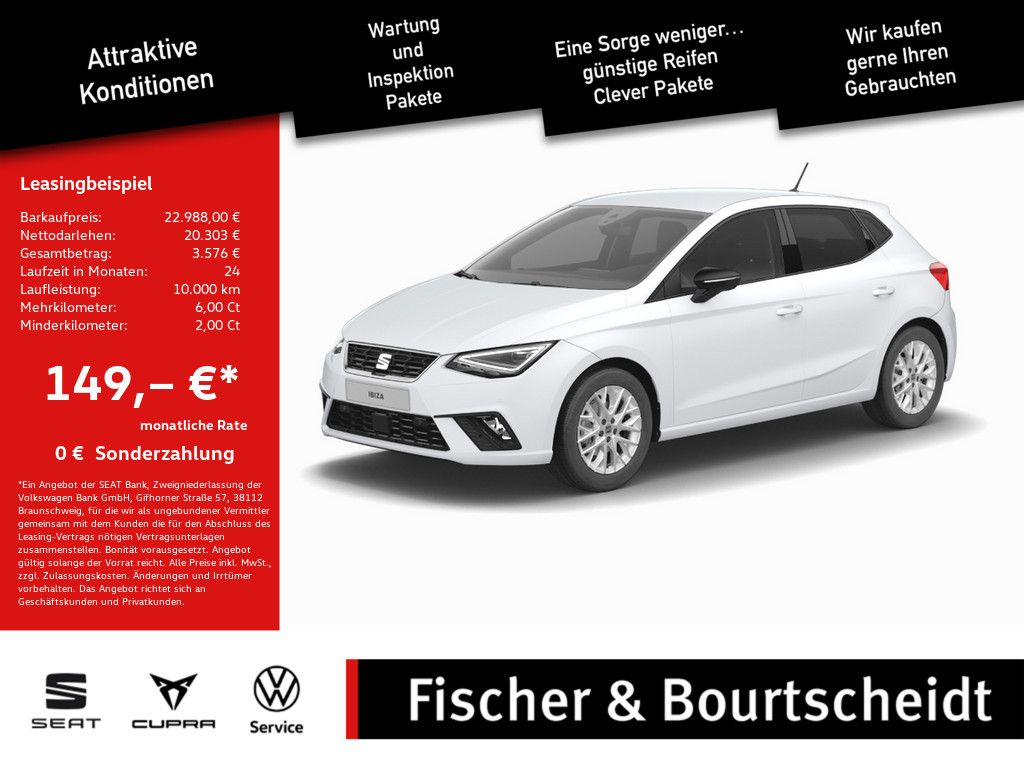 Seat Ibiza 1.0 TSI FR SHZ KAMERA NAVI ACC FACEL. LED