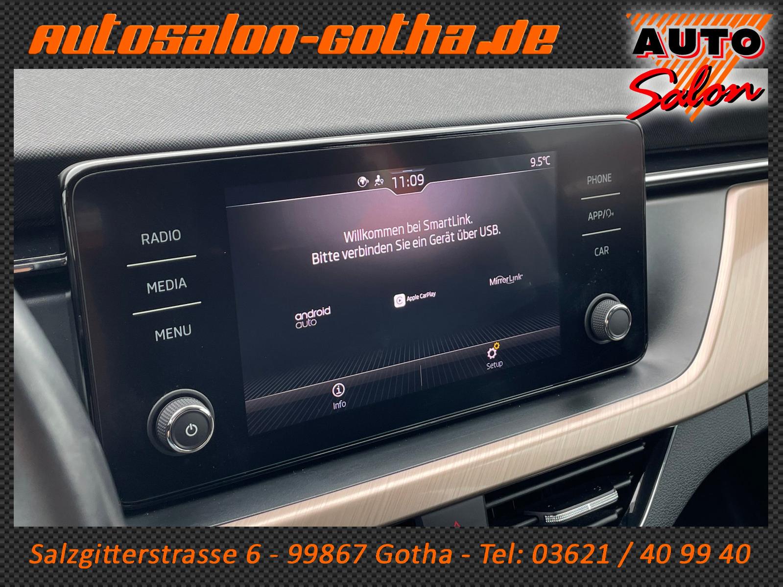 Skoda Kamiq TSI Style Stahlgrau LED+APP LANE SHZ SHEFT, миниатюра 17