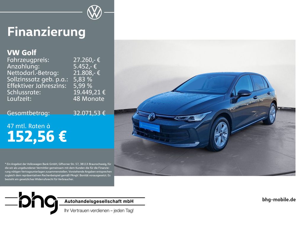 Golf 1.5 eTSI DSG Navi AHK Kamera HUD Ambiente