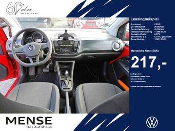 Volkswagen Leasingangebot: Volkswagen e-up! move up! Kamera|KlimaA|PDC|AUT