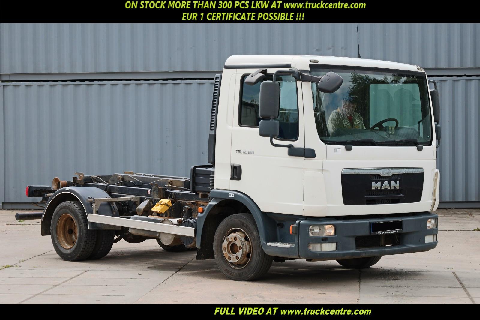 MAN TGL 12.180,HOOK HEIGHT 105 CM,CTS,12 TONS,EURO 5