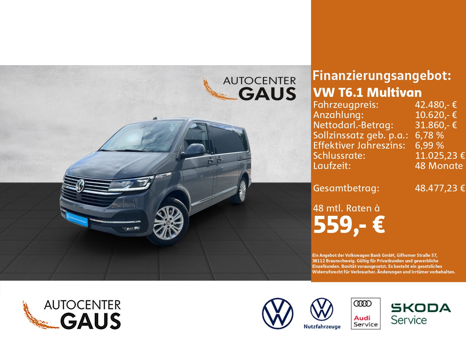 T6.1 Multivan Comfortline 2.0 l 150 kW TDI SCR B