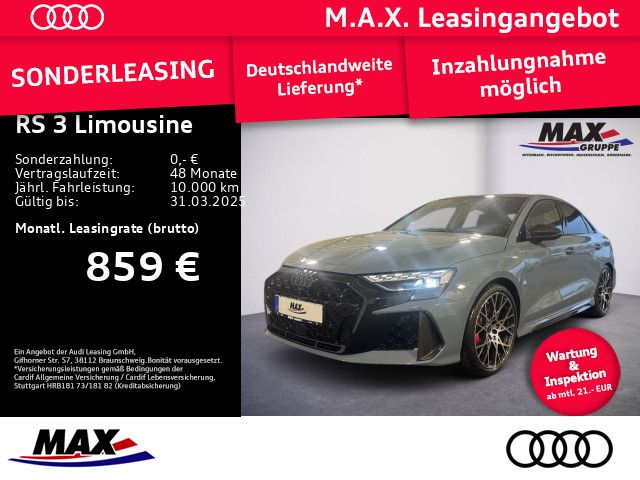 Audi NEUE RS 3 Limousine PANO+SAGA+HUD+MATRIX+280KM/H