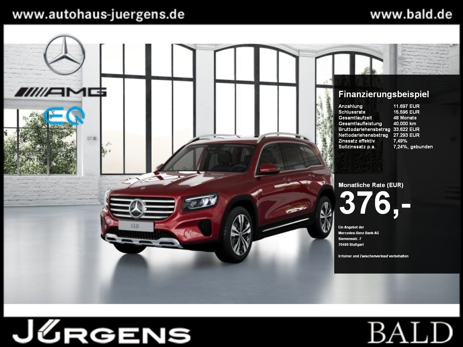 MERCEDES-BENZ GLB 180 Progressive+AHK+Stdhz+Cam+LED+Navi+Wide