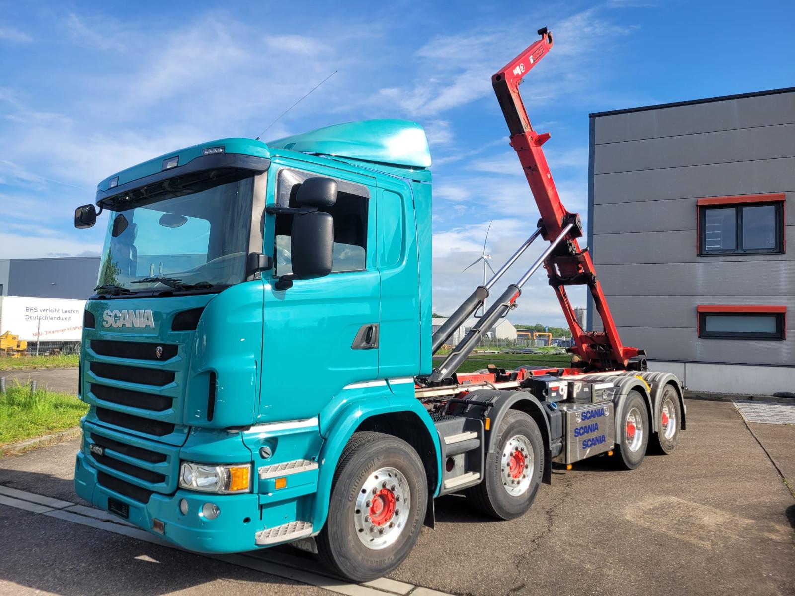 Scania R 450 8X4 Hiab Abrollkipper Top Zustand