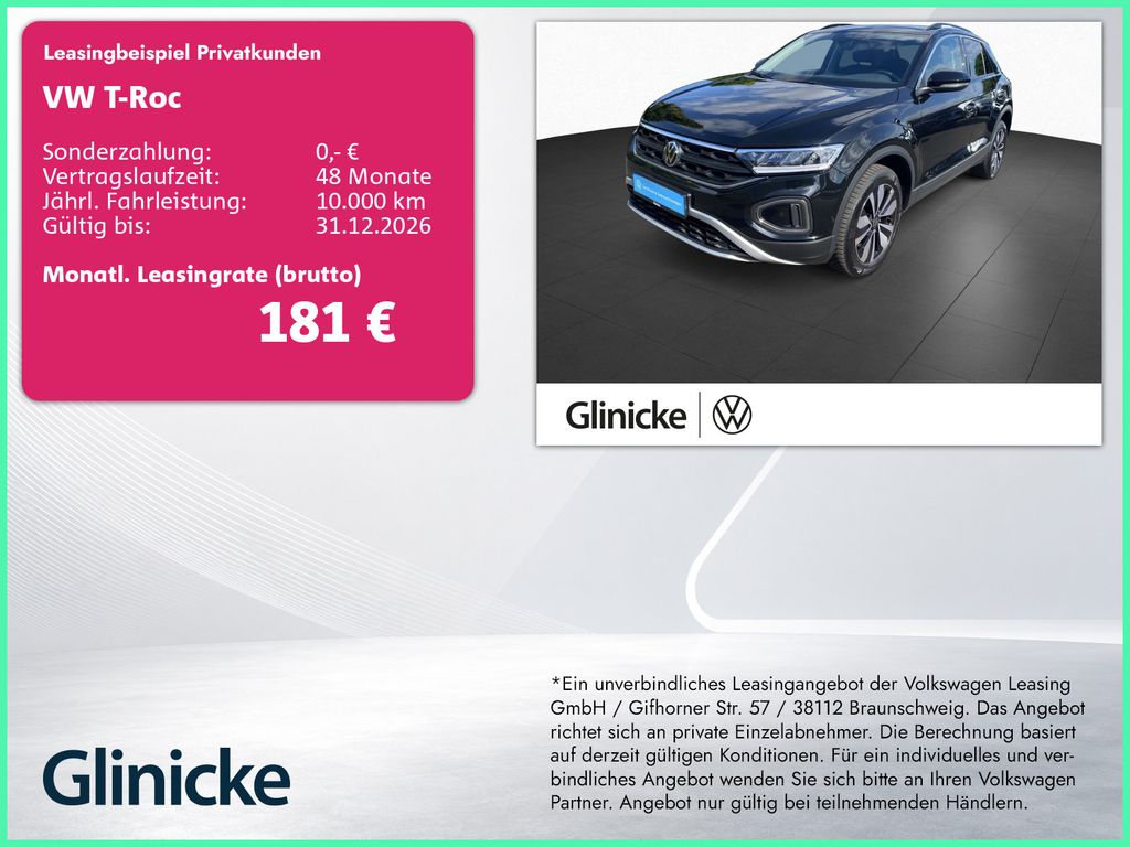 T-Roc 1.0TSI Goal Klima Navi LED ACC Sitzheizung