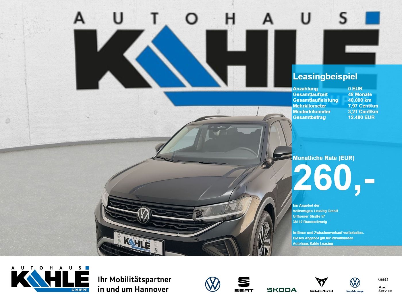 Volkswagen T-Cross ENERGY 1.0 TSI CarPlay Black ACC AHK LED
