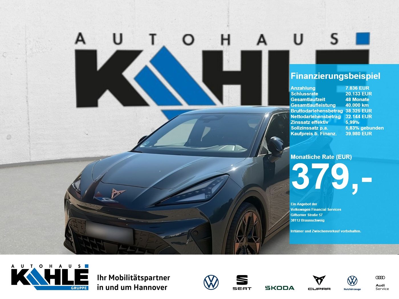Cupra Raval Endurance Edition Dynamic Plus Navi LED AC