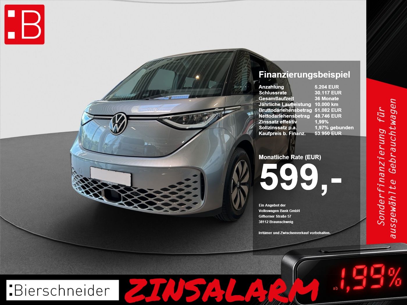 Volkswagen ID.Buzz Pro AHK KAMERA ACC LED NAVI