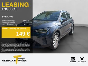 Seat Leasingangebot: Seat Arona 1.0 TSI STYLE NAVI ACC GJR SITZHZ
