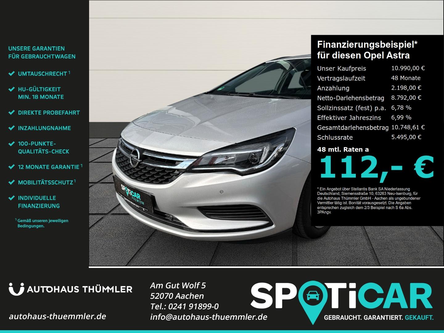 Opel Astra K Sports Tourer Edition Start Stop LED App