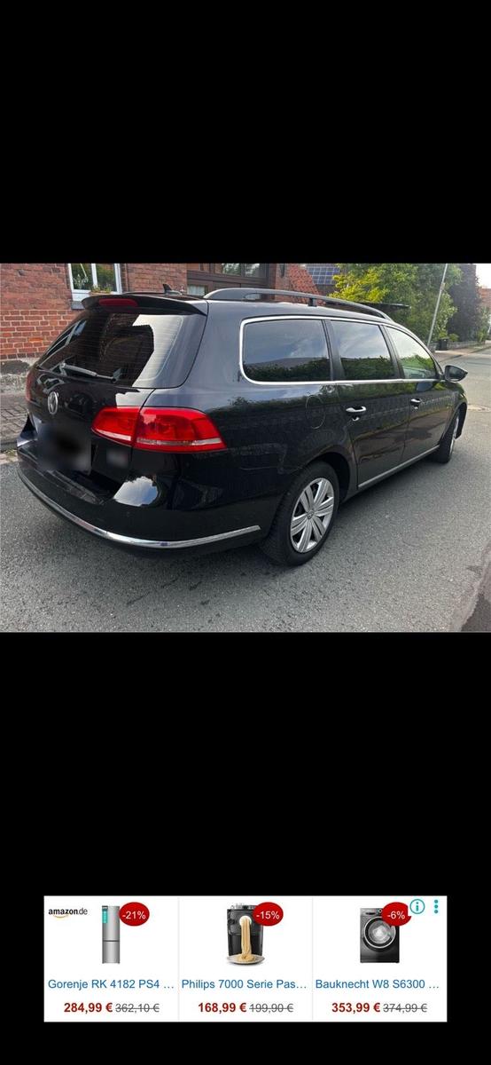 Volkswagen Passat 2014 — rear view