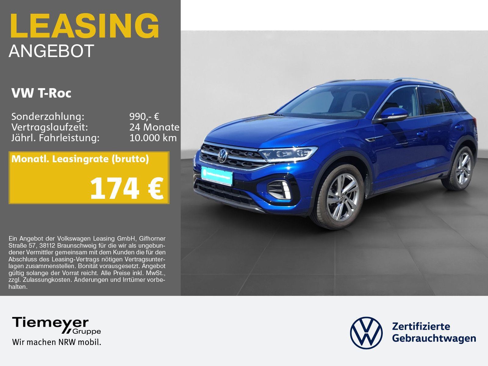 Volkswagen T-Roc 2.0 TDI R-LINE LED+ ST.HEIZ KAMERA AHK