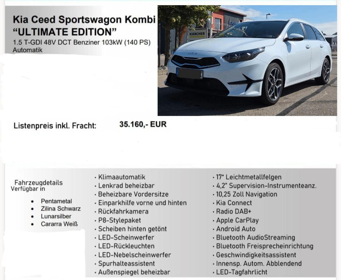 Kia cee'd Sportswagon 1.5 T-GDI DCT Vision Sport...