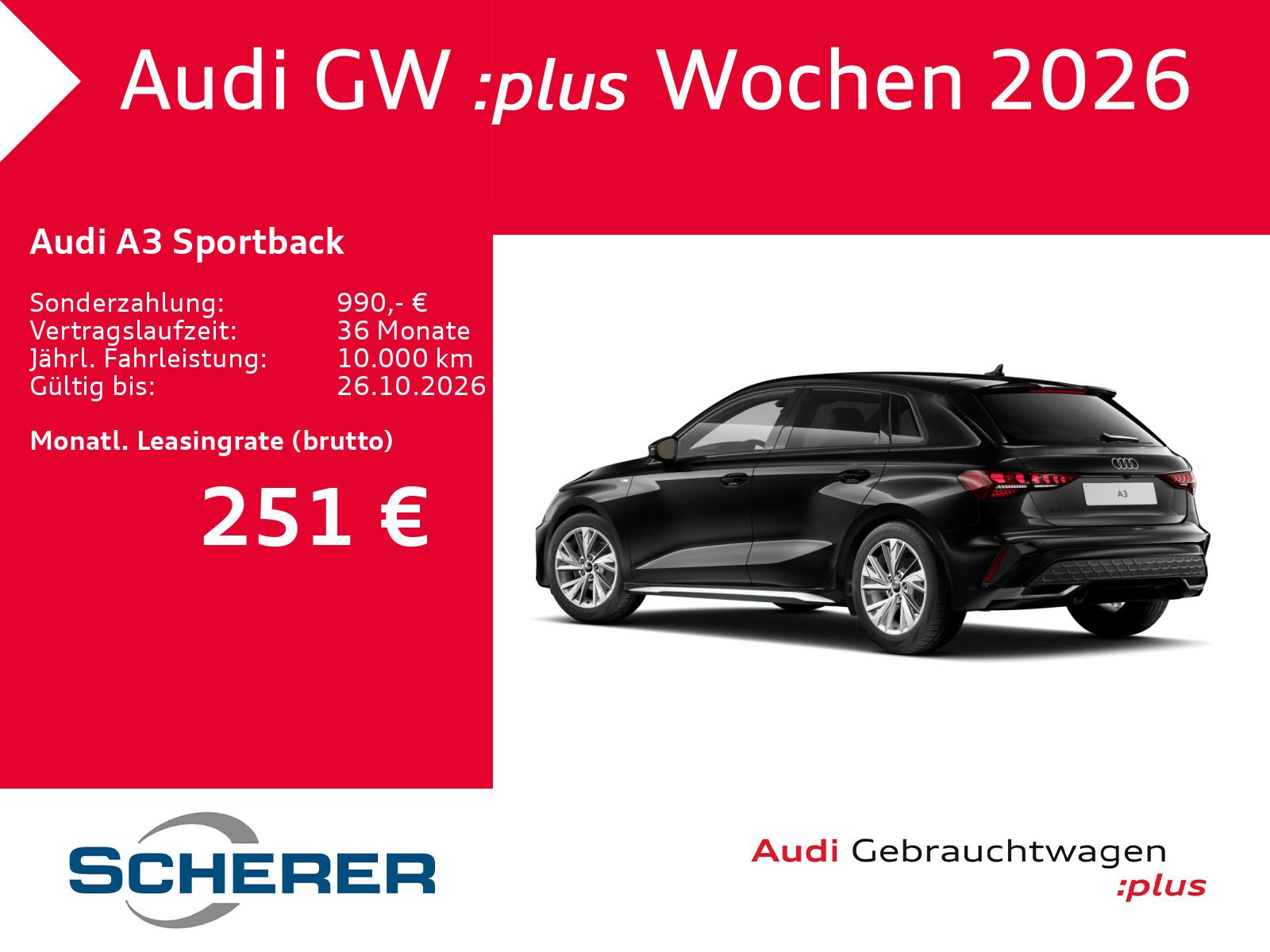 Audi A3 Sportback S line 35 TFSI S tronic NAVI RFK AC, миниатюра 4