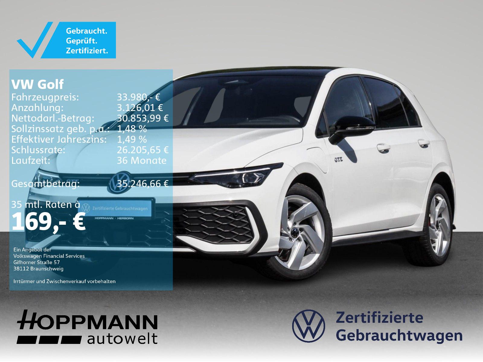 Volkswagen Golf GTE 1.5 eHybrid HuD Kamera IQ-Light NAVI