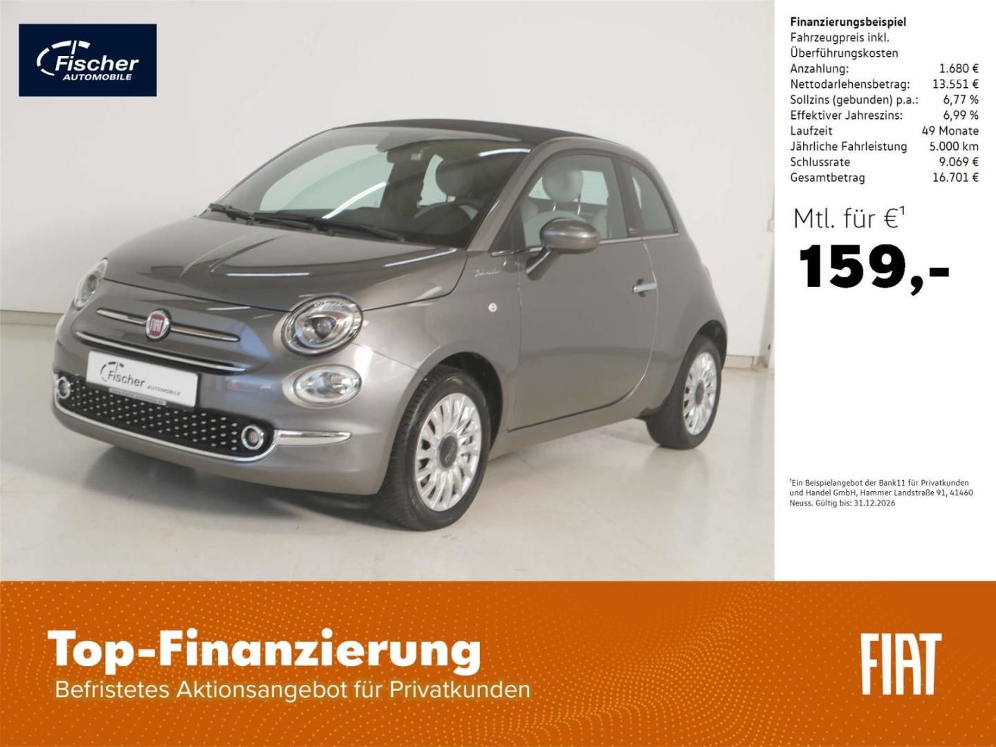 Fiat 500C 1.0 GSE Hybrid Dolcevita 6-Gg. Komfort/Alu