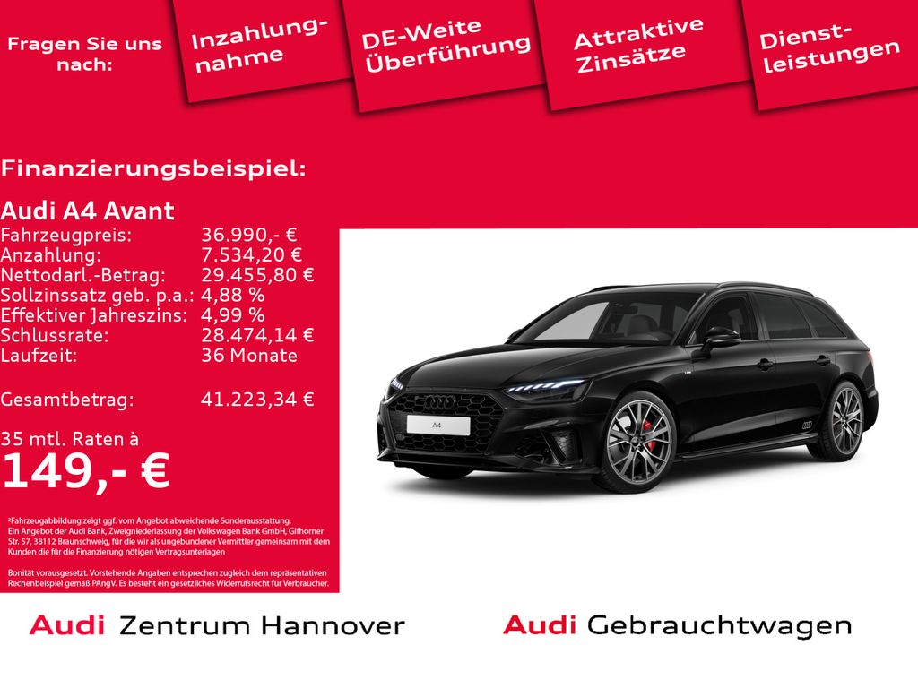 A4 Avant S line 40 TFSI Matrix Kamera AHK Navi