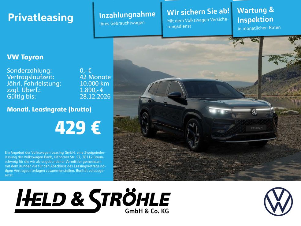 Volkswagen Tayron R-Line 1.5 eHybrid AHK NAVI LEDER WR