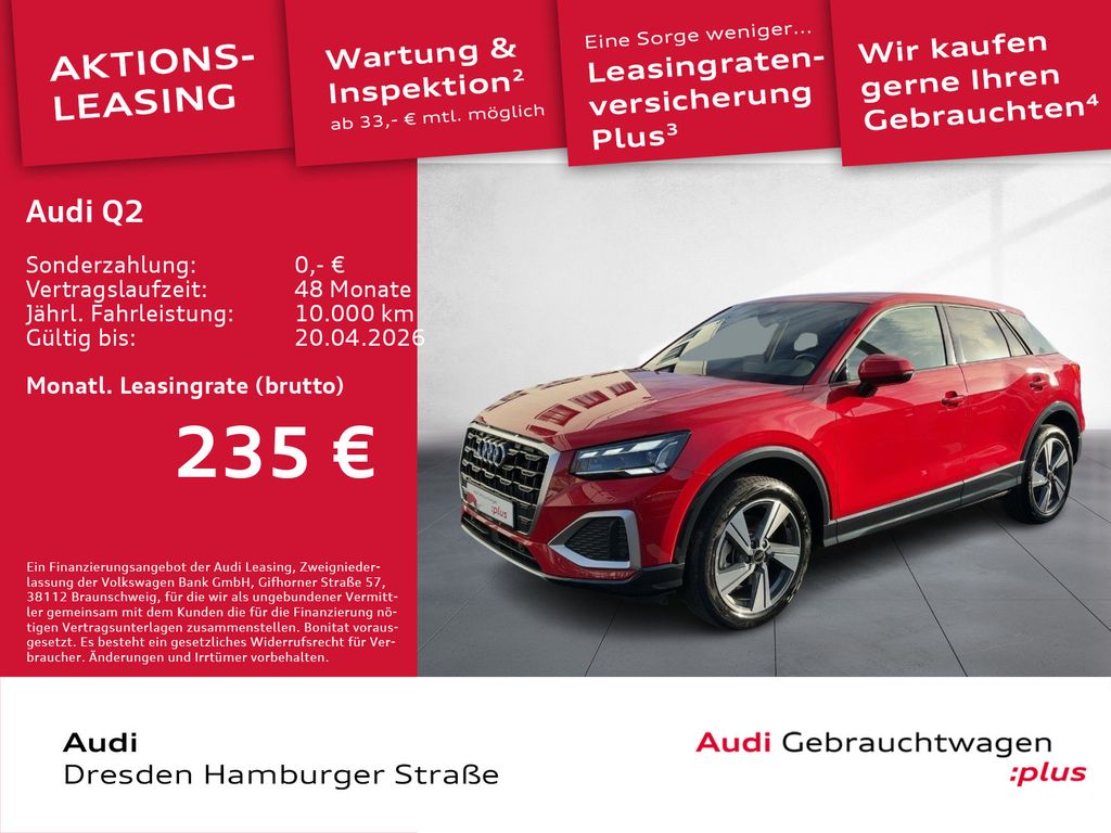 Audi Q2 35 TDI Advanced Matrix Navi AHZV S tronic