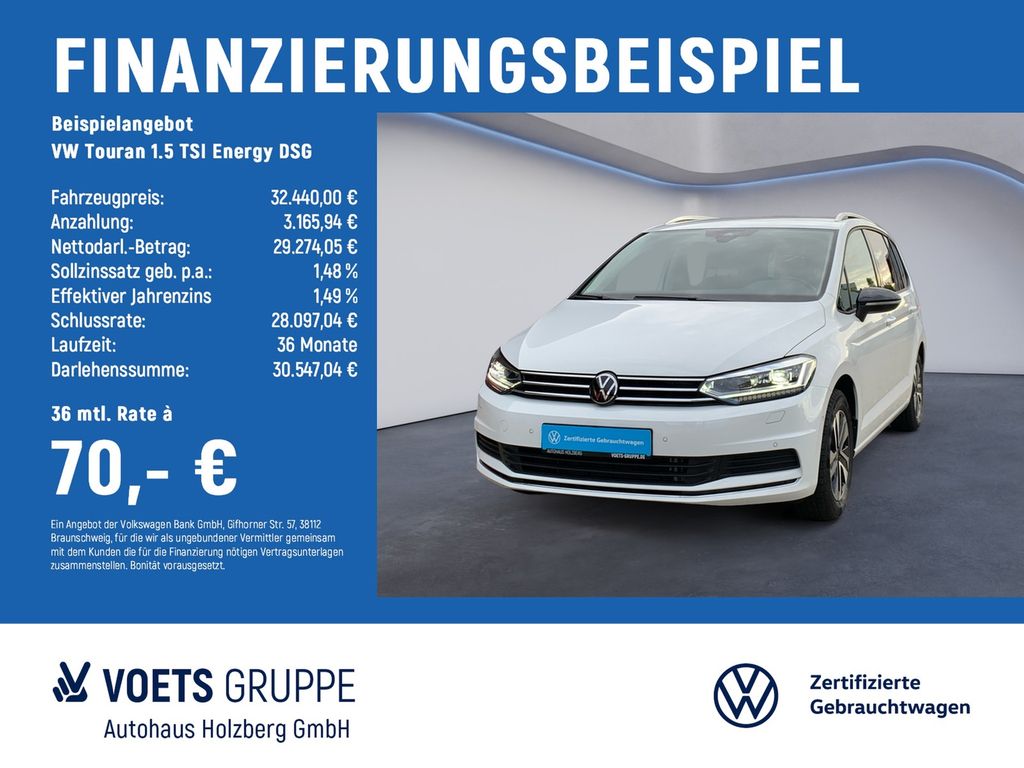 Touran 1.5 TSI Energy DSG 7SITZER+AHK+LED