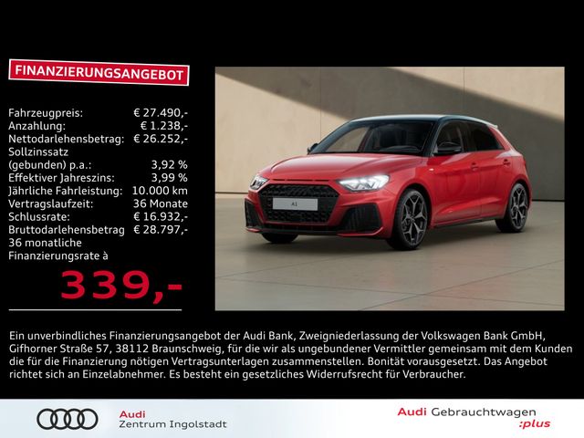 Audi A1 Sportback 25 TFSI S line LED NAVI Optik-schw.