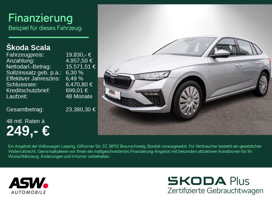 Skoda Scala Essence 1.0 TSI DSG Klima LED PDC SHZ VC