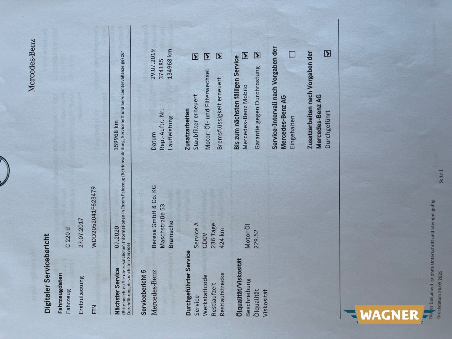 Fahrzeugabbildung Mercedes-Benz C 220 T BlueTec d Automatik Sitzheizung