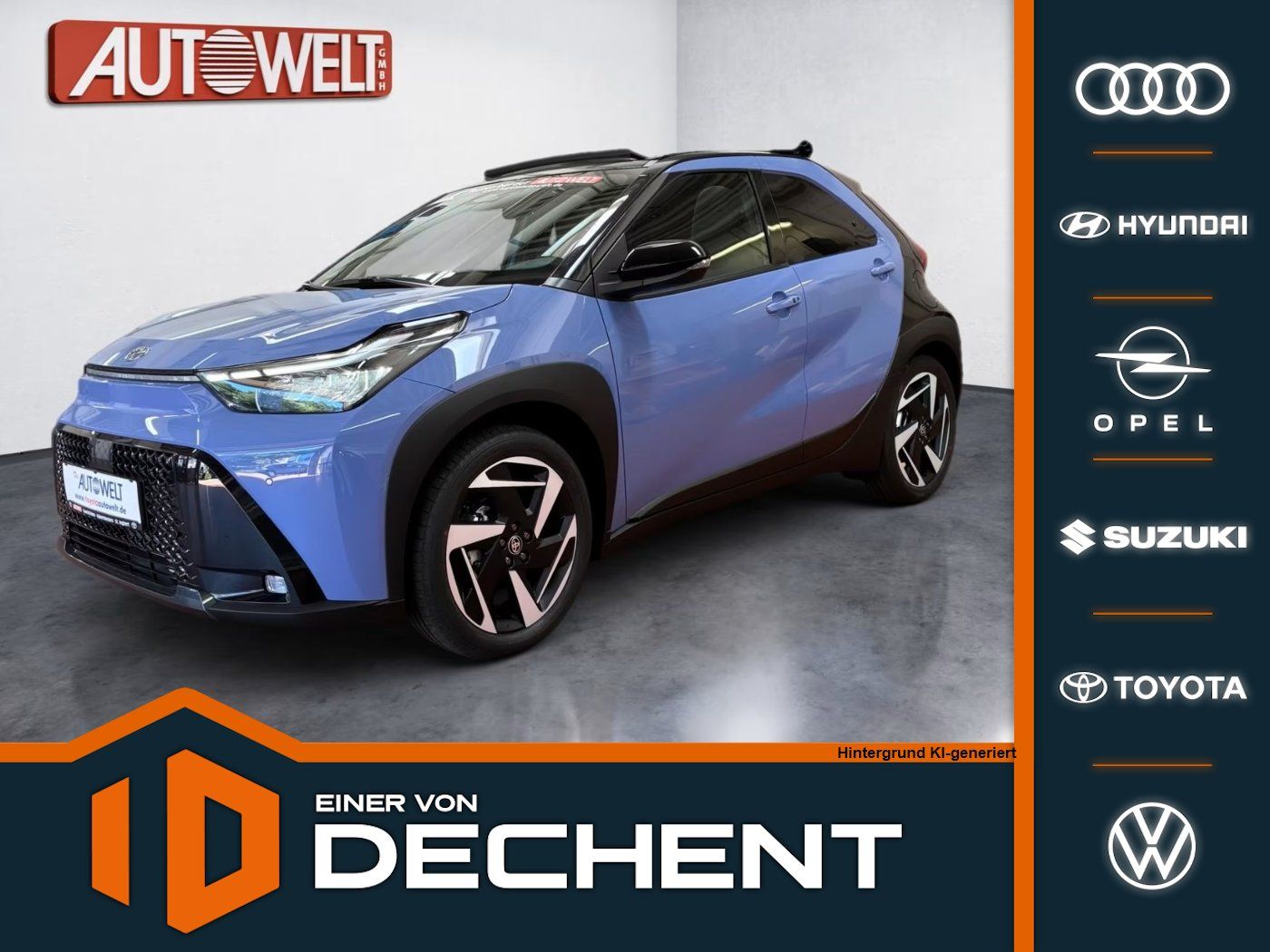 Fahrzeugabbildung Toyota Aygo X Hybrid Lounge Canvas-Premium-Faltdach JBL