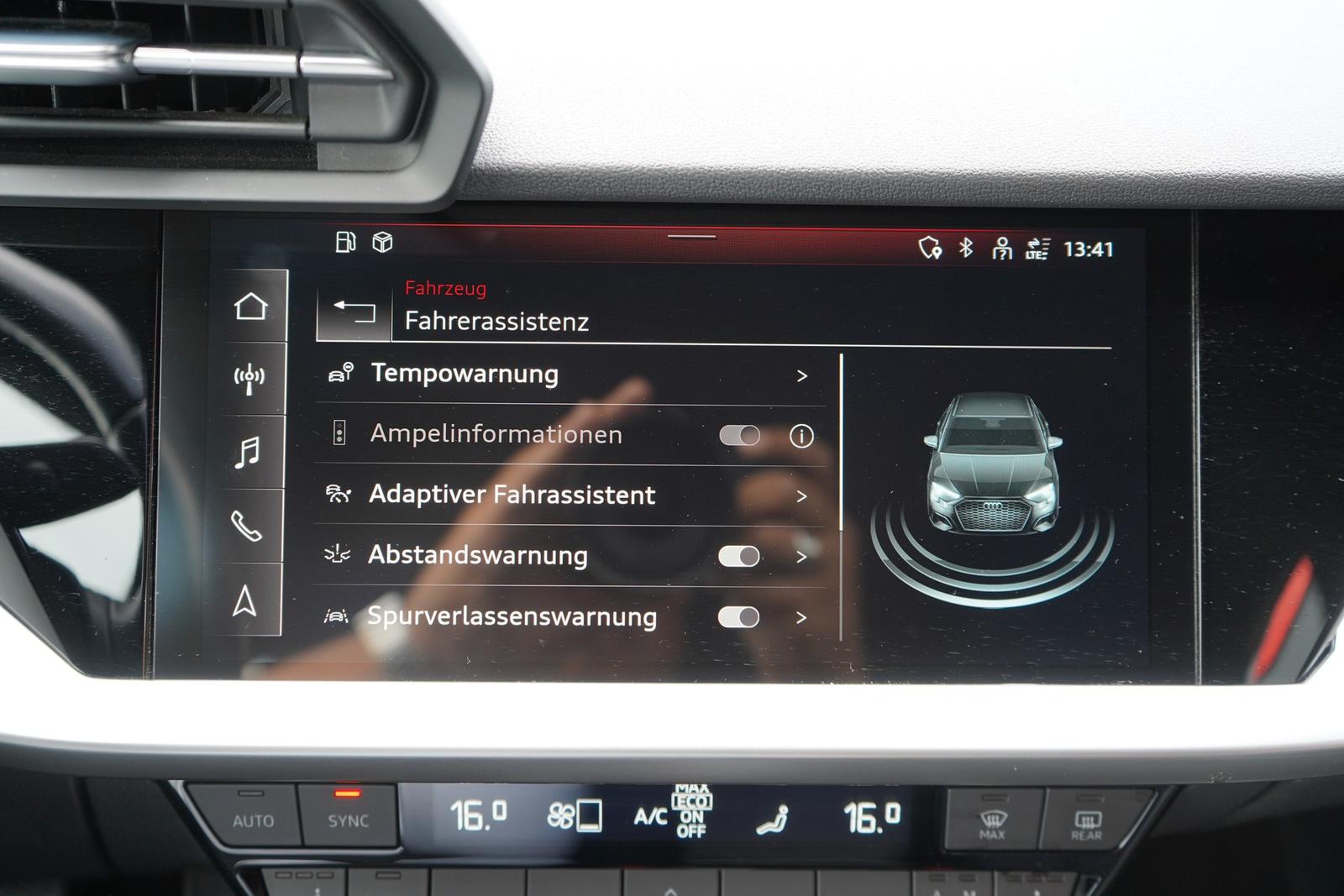 Audi A3 30 TFSI advanced LED Navi ACC DAB Klimaaut., миниатюра 16